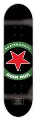 Beer Run Circle Star Skateboard Deck - 7.625 x 31.25